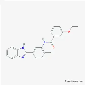 Molecular Structure of 5743-86-2 (N-[5-(1H-benzimidazol-2-yl)-2-methylphenyl]-3-ethoxybenzamide)